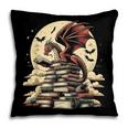 Dragon Reading a Book Dragons And Books Lover Bookworm Pillowcase