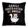 Easily Distracted By Books Silly-Goose Bookish Library Read Pillowcase