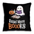 Halloween Teacher Women Cute Reading Ghost Read More Books Pillowcase