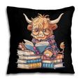 Highland Cow Reading Book Librarian Library Pillowcase