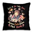 Just Girl Who Loves Anime Cats Boba And Books Bubble Tea Pillowcase