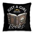 Just A Girl Who Loves Books Witchcraft Spell Book Halloween Pillowcase