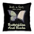 Just a Girl Who Loves Butterflies And Books Butterfly Pillowcase