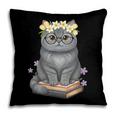 Just A Girl Who Loves Cats & Books Bookish Women Pillowcase