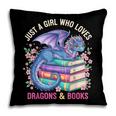 Just a Girl Who Loves Dragons And Books Dragon Reading Pillowcase