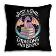 Just A Girl Who Loves Dragons And Books Fantasy Reader Pillowcase Just A Girl Who Loves Dragons And Books Fantasy Reader Pillowcase