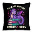 Just a Girl Who Loves Dragons And Books Reading Pillowcase Just a Girl Who Loves Dragons And Books Reading Pillowcase