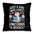 Just a Girl Who Loves Unicorns And Books Pillowcase Just a Girl Who Loves Unicorns And Books Pillowcase