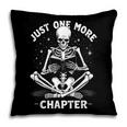 Just One More Chapter Skeleton Reading Bookworm Pillowcase