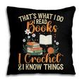 Knitting Crocheting Reading Books Yarn For Knitter Crochet Pillowcase