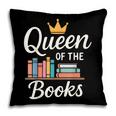 Librarian Queen Of The Books Book Reading Library Pillowcase