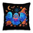 Little Ghost Coffee Tee Spooky Season Ghost Reading Book Pillowcase