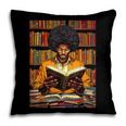 Man Reading Book Black History Month Book Lover Afro Pillowcase