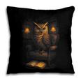 Owl Library Books Wisdom Reading Vintage Scholar Pillowcase