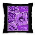 Purple Comic Book Purple Color Graphic Pillowcase