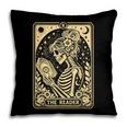 The Reader Tarot Card Book Lover Skeleton Reading Book Pillowcase