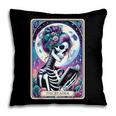 The Reader Tarot Card Reading Skeleton Skull Book Lover Pillowcase