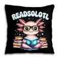 Readsolotl Pink Kawaii Axolotl Read Book Lover Reading Pillowcase