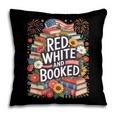 Retro Floral Red & Booked Library Reading 4th Of July Pillowcase Retro Floral Red & Booked Library Reading 4th Of July Pillowcase