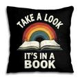 Retro Rainbow Take A Look It's In A Book Reading Pillowcase