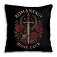 Romantasy Book Club Coffee Sword Roses Pillowcase