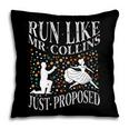 Run Like Mr Collins Just Proposed Vintage Book Quote Pillowcase