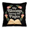 She Blooms Among The Pages Women Mom Wife Floral Book Quote Pillowcase