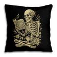 Skeleton Book Floral Skull Halloween Teacher Costume Pillowcase