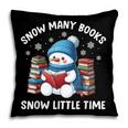 Snow Many Books Snow Little Time Snowman Reading Book Pillowcase