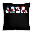 Snowman Reading Books Teacher Librarian Bookworm Christmas Pillowcase Snowman Reading Books Teacher Librarian Bookworm Christmas Pillowcase