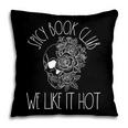 Spicy Book Club Women Dark Romance Lover Bookish Skeleton Pillowcase