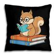 Squirrel Reading Book Glasses Bookworm Librarian Pillowcase