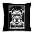 Tarot Card Vintage Pit Bull Pittie Dog Book Lover The Reader Pillowcase
