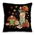 Turkey Reading Books Fall Librarian Book Lover Teacher Kids Pillowcase