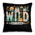 Wild About Reading Bookworm Book Reader Zoo Animals Pillowcase