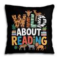 Wild About Reading Zoo Animals Books Reader Lover Pillowcase