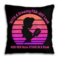 Women's With A Dreamy Far-Off Look And Her Nose Stuck In A Book Pillowcase