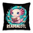 Women's Readsolotl Kawaii Axolotl Reading Book Lover Pillowcase Women's Readsolotl Kawaii Axolotl Reading Book Lover Pillowcase