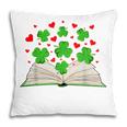 Book With Shamrocks Librarian Saint Patrick's Day Kids Pillowcase