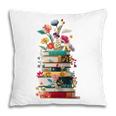 Book Stack With Flowers Reading Lover Bookish Pillowcase