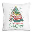 All Booked For Christmas Book Xmas Tree Lights Reading Girly Pillowcase
