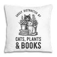 Cats Plants And Books Shirt Plant Lover Gardening Pillowcase