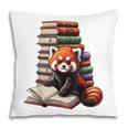 Cute Red Panda Reading Book Animal Bookworm Pillowcase