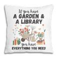Gardening & Library Lover Books Reading Plants Cute Pillowcase