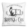Introverted But Willing To Discuss Cats And Books Pillowcase
