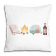 The Perfect Weekend Camping Essentials Wine Books Campfire Pillowcase