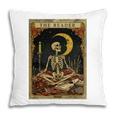 The Reader Tarot Card Book Lover Skeleton Art Goth Style Pillowcase