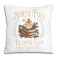 Retro North Pole Reading Club Hot Cocoa Book Lovers Xmas Pillowcase