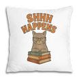 SHHH Happens Librarian Cat Books Library Pillowcase