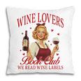Valentine’s Day Wine Lovers Book Club We Read Wine Labels Pillowcase